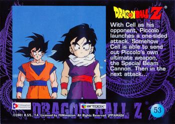 2001 ArtBox Dragon Ball Z Series 4 #53 With Cell as his opponent, Piccolo launches a Back