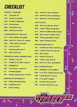 2001 ArtBox Powerpuff Girls 2 #72 Checklist Front