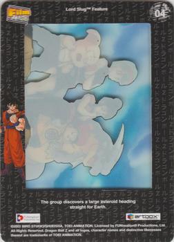 2002 ArtBox Dragon Ball Z Filmcardz #4 They must deflect the asteroid! Back