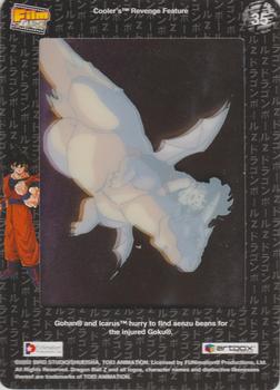 2002 ArtBox Dragon Ball Z Filmcardz #35 Lets go Icarus! Back