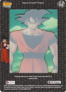 2002 ArtBox Dragon Ball Z Filmcardz #51 Goku prepares for battle Back