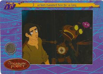2002 ArtBox Treasure Planet FilmCardz #49 I ve been marooned here for so long Front