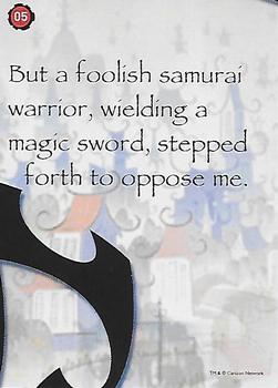 2002 ArtBox Samurai Jack #5 But a foolish samurai warrior, wielding a mag Back