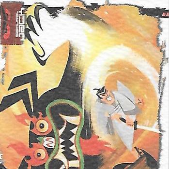 2002 ArtBox Samurai Jack #5 But a foolish samurai warrior, wielding a mag Front