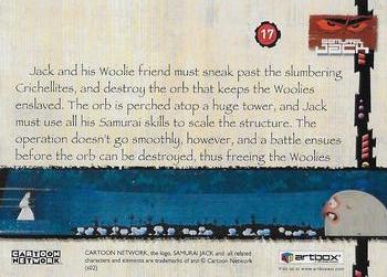 2002 ArtBox Samurai Jack #17 Jack and his Woolie friend must sneak past th Back