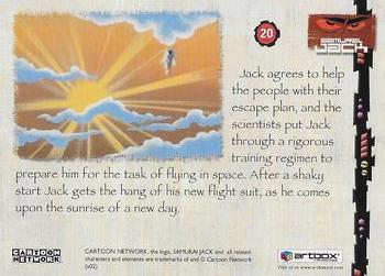 2002 ArtBox Samurai Jack #20 Jack agrees to help the people with their esc Back