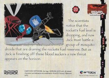 2002 ArtBox Samurai Jack #23 The scientists notice that the rocket's fuel Back