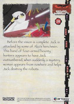2002 ArtBox Samurai Jack #28 Before the vision is copmplete Jack is attack Back