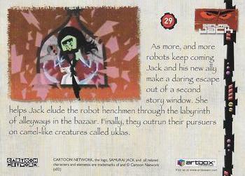 2002 ArtBox Samurai Jack #29 As more, and more robots keep coming Jack and Back