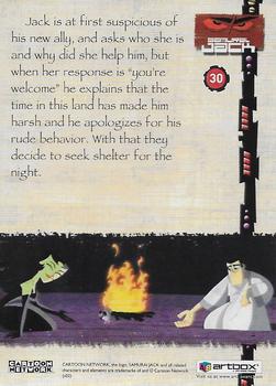 2002 ArtBox Samurai Jack #30 Jack is at first suspicious of his new ally, Back