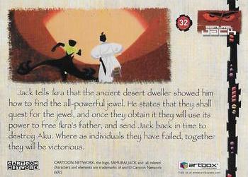 2002 ArtBox Samurai Jack #32 Jack tells Ikra that the ancient desert dwell Back