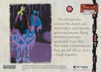 2002 ArtBox Samurai Jack #33 The intrepid duo crosses the desert and must Back