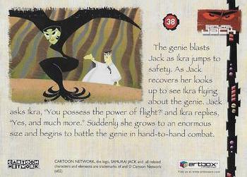 2002 ArtBox Samurai Jack #38 The genie blasts Jack as Ikra jumps to safety Back