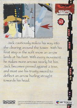 2002 ArtBox Samurai Jack #43 Jack cautiously makes his way into the cleari Back
