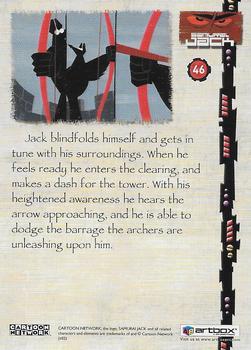 2002 ArtBox Samurai Jack #46 Jack blindfolds himself and gets in tune with Back