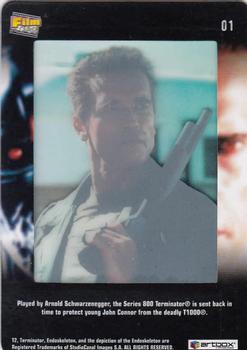 2003 ArtBox Terminator 2 FilmCardz #1 The Terminator Back