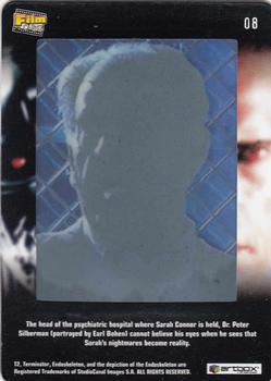 2003 ArtBox Terminator 2 FilmCardz #8 Dr. Peter Silberman Back