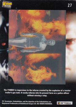 2003 ArtBox Terminator 2 FilmCardz #27 Escaping the Inferno Back