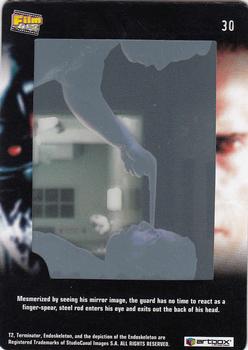 2003 ArtBox Terminator 2 FilmCardz #30 Not Quite Seeing Eye to Eye Back