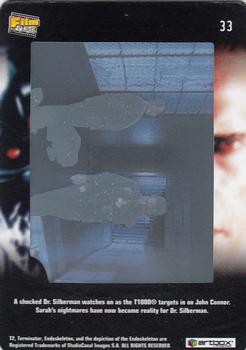 2003 ArtBox Terminator 2 FilmCardz #33 Dr. Silberman Watches in Disbelief Back