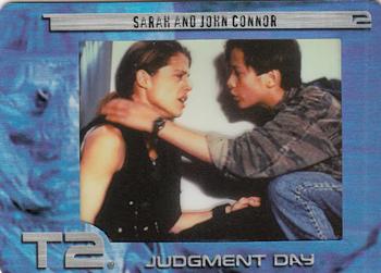 2003 ArtBox Terminator 2 FilmCardz #42 Sarah and John Connor Front