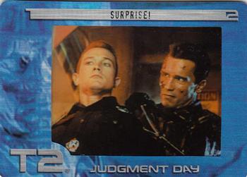 2003 ArtBox Terminator 2 FilmCardz #63 Surprise! Front