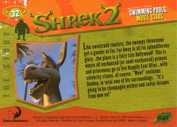 2004 Comic Images Shrek Movie 2 #32 Swimming Pools, Movie Stars Back