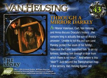 2004 Comic Images Van Helsing #43 Through a Mirror Darkly Back
