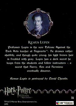 2004 ArtBox Harry Potter and the Prisoner of Azkaban #6 Remus Lupin Back