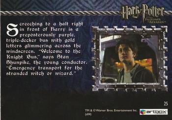 2004 ArtBox Harry Potter and the Prisoner of Azkaban #25 The Knight Bus Appears Back