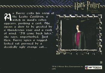 2004 ArtBox Harry Potter and the Prisoner of Azkaban #30 Inside the Leaky Cauldron Back