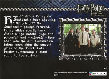 2004 ArtBox Harry Potter and the Prisoner of Azkaban #41 A Ride on Buckbeak's Back Back