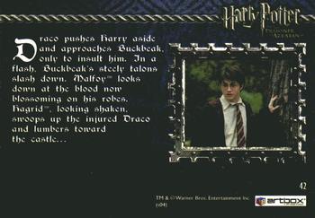 2004 ArtBox Harry Potter and the Prisoner of Azkaban #42 Clawed by Buckbeak Back