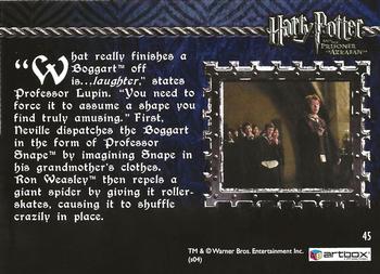 2004 ArtBox Harry Potter and the Prisoner of Azkaban #45 Teaching 'Riddikulus' Back