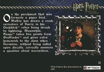 2004 ArtBox Harry Potter and the Prisoner of Azkaban #55 The 'Moth' Parchment Back