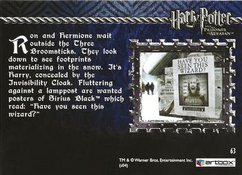 2004 ArtBox Harry Potter and the Prisoner of Azkaban #63 A Most Wanted Wizard Back