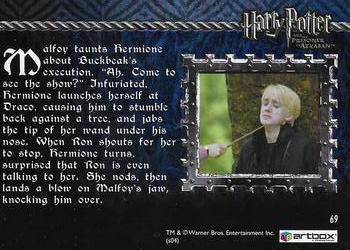 2004 ArtBox Harry Potter and the Prisoner of Azkaban #69 Threatening Draco Back