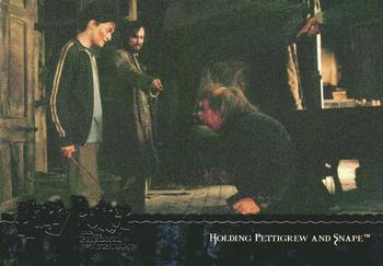 2004 ArtBox Harry Potter and the Prisoner of Azkaban #77 Holding Pettigrew and Snape Front