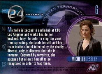 2005 Comic Images 24 Season 3 #6 Michelle Dessler Back