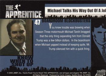2005 Comic Images The Apprentice #47 Know When to Shut Up Back