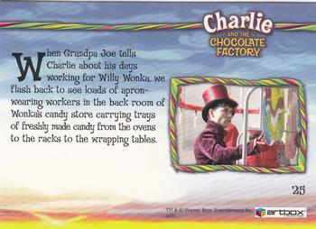 2005 ArtBox Charlie and the Chocolate Factory #25 Just The Beginning... Back