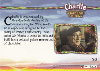 2005 ArtBox Charlie and the Chocolate Factory #26 One Hundred Rooms Of Chocolate Back