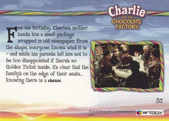 2005 ArtBox Charlie and the Chocolate Factory #37 A Whipple-Scrumptious Birthday Present Back
