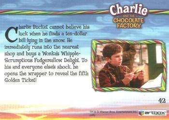 2005 ArtBox Charlie and the Chocolate Factory #42 One Wonka's Whipple-Scrumptious Fudgemallow Back
