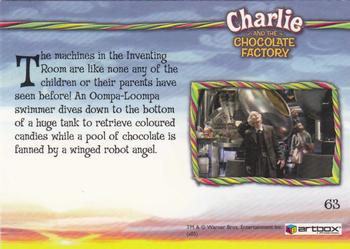 2005 ArtBox Charlie and the Chocolate Factory #63 Hiss, Sizzle, Clank, Sputter! Back
