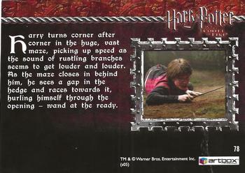 2005 ArtBox Harry Potter and the Goblet of Fire #78 The Third Task Back