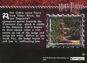 2005 ArtBox Harry Potter and the Goblet of Fire #80 Lost In The Maze Back