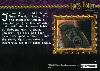 2005 ArtBox Harry Potter & the Sorcerer's Stone #52 Three Heads Are Better Than One Back