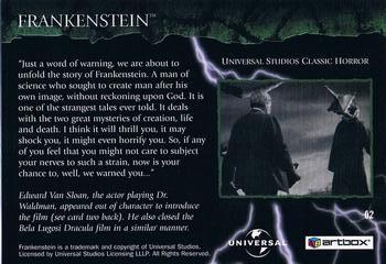 2006 ArtBox Frankenstein Movie #2 Funeral Procession Back