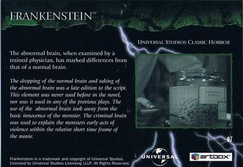 2006 ArtBox Frankenstein Movie #7 The Beginning Of The End! Back